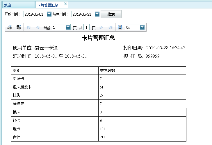 卡片管理汇总